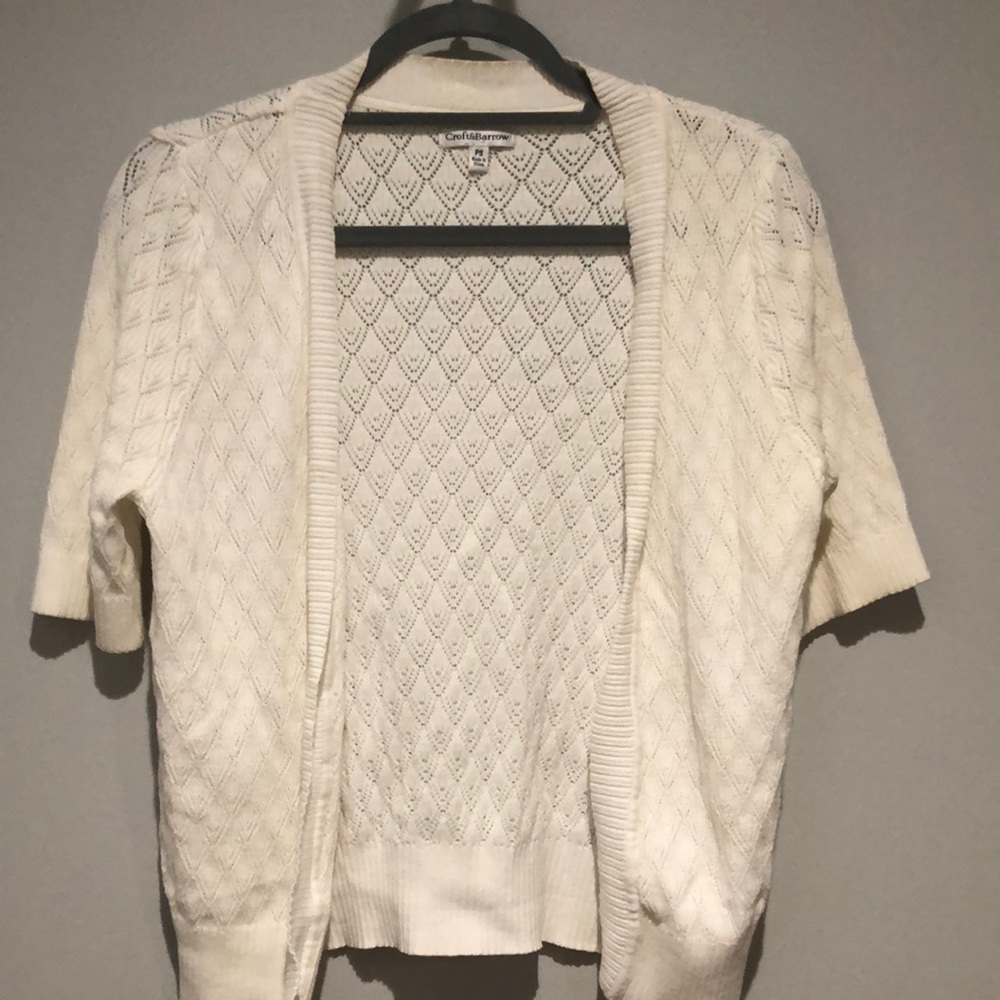 END OF YEAR SALE! | Croft & Barrow Petite White Cardigan